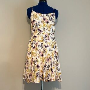 Old Navy Floral A-line Adjustable Strapped Dress